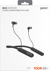 Наушники Pero BE03 (ЧЕРНЫЙ) (369358)
