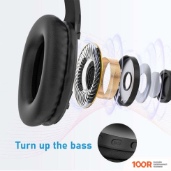 Наушники Letscom H10 (ЧЕРНЫЙ) (368926)