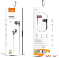 Наушники LDNIO HP02 (КРАСНЫЙ/ЧЕРНЫЙ) (368917)