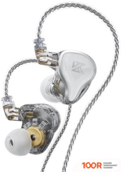 Наушники KZ Acoustics ZAS (БЕЗ МИКРОФОНА, СЕРЕБРИСТЫЙ) (368862)