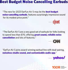 Наушники EarFun AIR S (ЧЕРНЫЙ) (367888)