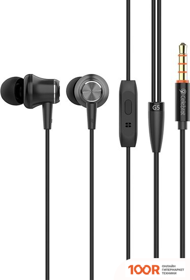Наушники Celebrat G5 (ЧЕРНЫЙ) (367656)