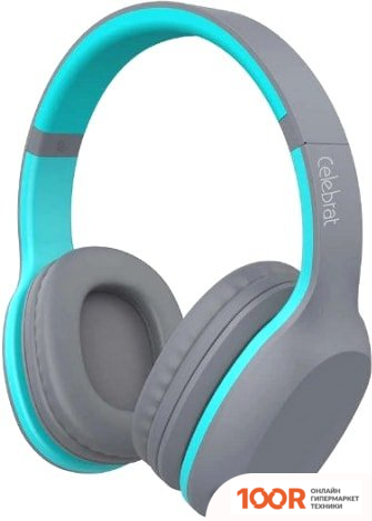 Наушники Celebrat A18 (ГОЛУБОЙ/СЕРЫЙ) (367567)