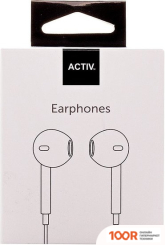 Наушники ACTIV CLEAN LINE (БЕЛЫЙ) (367205)