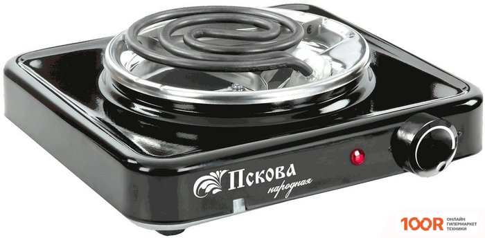 Настольная плита Zencha ПСКОВА НАРОДНАЯ ЭПТ1-1,2/220 (ЧЕРНЫЙ) (366976)