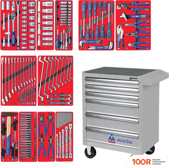 Мастак МАСТЕР 52-06205G (205 ПРЕДМЕТОВ) (366860)