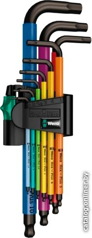 Wera 950/9 HEX-PLUS MULTICOLOUR 1 9-PCS 073593 (9 ПРЕДМЕТОВ) (366628)