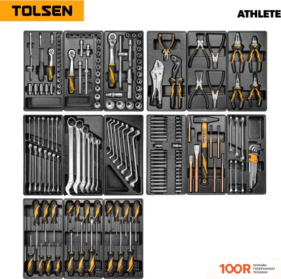 Tolsen TT85412-189 (189 ПРЕДМЕТОВ) (366481)