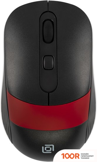 Мышь Оклик 310MW (ЧЕРНЫЙ/КРАСНЫЙ) (365284)