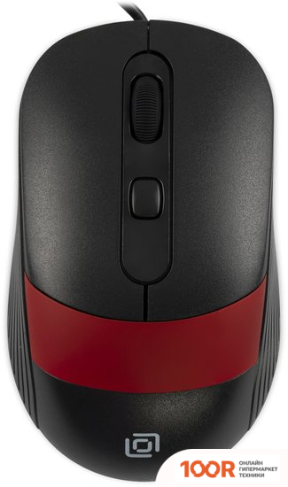Мышь Оклик 310M (ЧЕРНЫЙ/КРАСНЫЙ) (365280)
