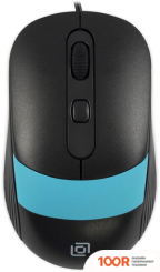 Мышь Оклик 310M (ЧЕРНЫЙ/ГОЛУБОЙ) (365279)