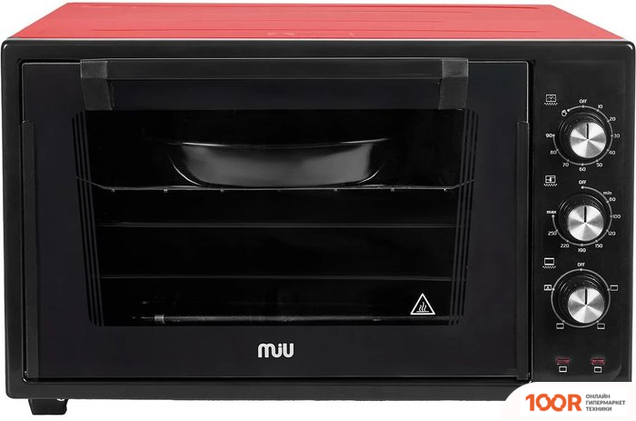 Мини-печь MIU 3603 L (ЧЕРНЫЙ/КРАСНЫЙ) (364381)