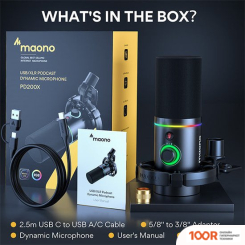 Микрофон Maono PD200X (ЧЕРНЫЙ) (363958)