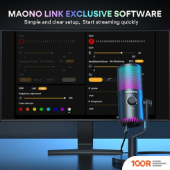 Микрофон Maono DM30 RGB (ЧЕРНЫЙ) (363942)