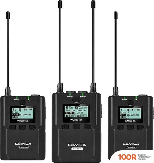 Микрофон Comica CVM-WM200A II (RX+TX+TX) (363574)