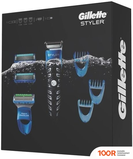 Gillette STYLER FUSION PROGLIDE (БЕЗ ПОДСТАВКИ, КАРТОННАЯ УПАКОВКА) 7702018529506 (363257)
