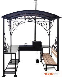 СтальСнабДизайн ШАШЛЫЧНЫЙ ДВОРИК С ПЕЧЬЮ (363152)