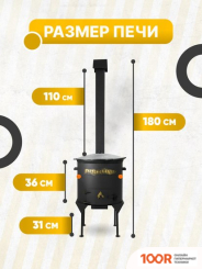 Kazan Karavan ПРЕМИУМ С УЗБЕКСКИМ КАЗАНОМ КРУГЛОЕ ДНО 16Л (ТОЛЩ. СТЕНОК 2ММ) (362276)