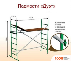 Лестница Тапанар ПОМОСТ ДУЭТ 5002 (3.6М) (361858)