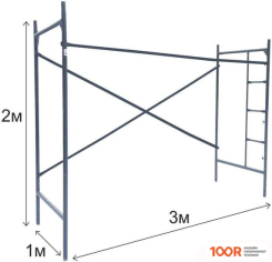 Лестница Тапанар ЛСПР-30 (БЕЗ ЩИТОВ, 2 М) (361855)