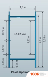 Лестница Тапанар ЛЕСА СТРОИТЕЛЬНЫЕ ЛСПР-200 БЕЗ ЩИТОВ (361853)