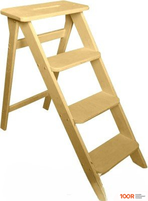 Лестница Wood Step SFK-4(L)2 (4 СТУПЕНИ, НЕОКРАШЕННАЯ) (361737)