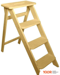 Лестница Wood Step SFK-4(L)2 (4 СТУПЕНИ, НЕОКРАШЕННАЯ) (361737)