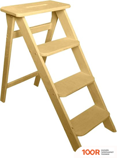 Лестница Wood Step SFK-4 (L) (4 СТУПЕНИ, СВЕТЛО-СЕРЫЙ) (361734)