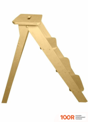 Лестница Wood Step SFK-4 (L) (4 СТУПЕНИ, СВЕТЛО-СЕРЫЙ) (361734)