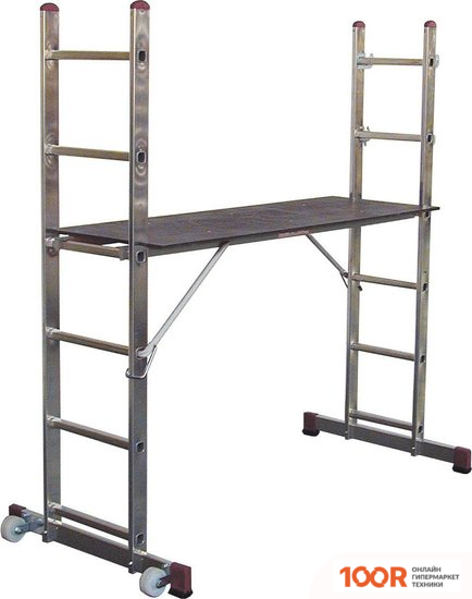 Лестница Krause CORDA 2X7 СТУПЕНЕЙ С РОЛИКАМИ (361482)