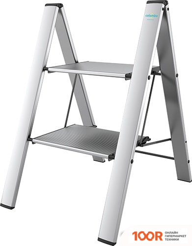 Лестница Colombo LEONARDO 2 G300A02W (2 СТУПЕНИ, СЕРЕБРИСТЫЙ) (361463)