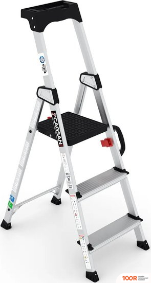 Лестница Cagsan HAZAR (2+1) 3 СТУПЕНИ (361447)