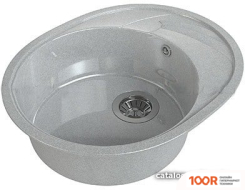 Кухонная мойка Maxstone MS-8 (СВЕТЛО-СЕРЫЙ ГЛЯНЕЦ) (361233)