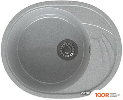 Кухонная мойка Maxstone MS-8 (СВЕТЛО-СЕРЫЙ ГЛЯНЕЦ) (361233)