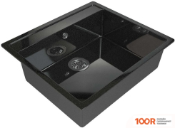 Кухонная мойка Maxstone MS-21 (ЧЕРНЫЙ МЕТАЛЛИК ГЛЯНЕЦ) (361228)