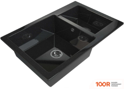 Кухонная мойка Maxstone MS-19 (ЧЕРНЫЙ МЕТАЛЛИК ГЛЯНЕЦ) (361224)