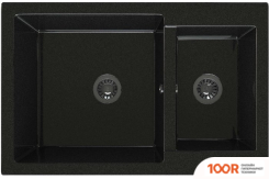 Кухонная мойка Maxstone MS-19 (ЧЕРНЫЙ МЕТАЛЛИК ГЛЯНЕЦ) (361224)