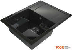 Кухонная мойка Maxstone MS-15 (ЧЕРНЫЙ МЕТАЛЛИК ГЛЯНЕЦ) (361223)