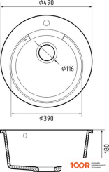 Кухонная мойка GranFest Urban GF-UR-649 (БЕЛЫЙ) (361180)