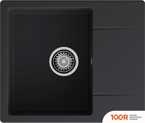 Кухонная мойка GranFest Urban GF-UR-258L (ЧЕРНЫЙ) (361164)