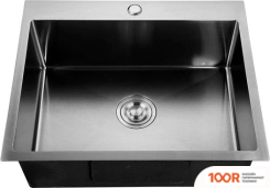 Кухонная мойка GranFest Metal НЕРЖАВЕЮЩАЯ СТАЛЬ AISI 304 PVD GF-6545 ГРАФИТ (С СИФОНОМ) (361144)