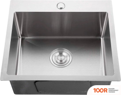 Кухонная мойка GranFest Metal НЕРЖАВЕЮЩАЯ СТАЛЬ AISI 304 GF-5050 (С СИФОНОМ) (361135)