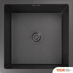 Кухонная мойка GranFest Metal НЕРЖАВЕЮЩАЯ СТАЛЬ AISI 304 GF-4444 ГРАФИТ (С СИФОНОМ) (361130)