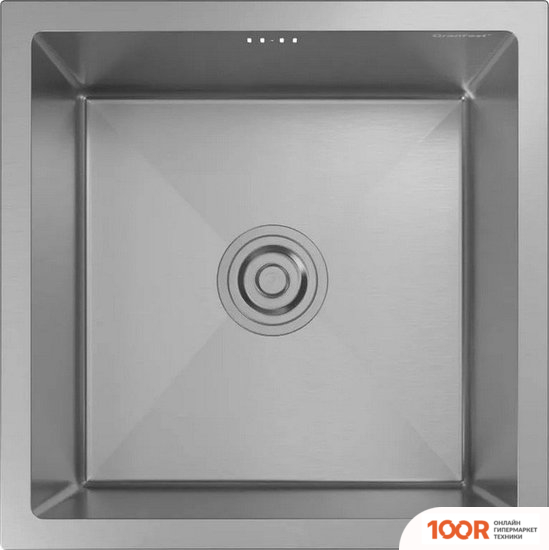 Кухонная мойка GranFest Metal НЕРЖАВЕЮЩАЯ СТАЛЬ AISI 304 GF-4444 (С СИФОНОМ) (361129)