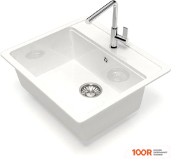 Кухонная мойка Glanz L9 (БЕЛЫЙ ГЛЯНЦЕВЫЙ) (361121)