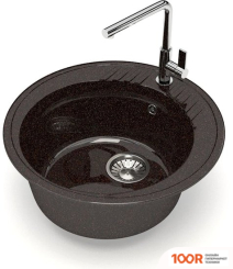 Кухонная мойка Glanz L6 (ЦАРСКИЙ ЯНТАРЬ ГЛЯНЦЕВЫЙ) (361108)