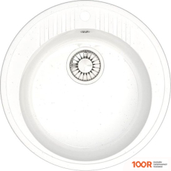 Кухонная мойка Glanz L6 (БЕЛЫЙ ГЛЯНЦЕВЫЙ) (361101)