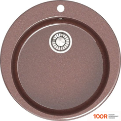 Кухонная мойка Glanz L510 (ТЕРРАКОТ ГЛЯНЦЕВЫЙ) (361097)