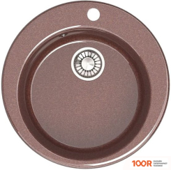 Кухонная мойка Glanz L50 (ТЕРРАКОТ ГЛЯНЦЕВЫЙ) (361087)