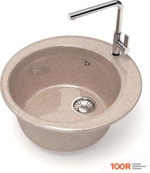 Кухонная мойка Glanz L50 (ПЕСОК ГЛЯНЦЕВЫЙ) (361083)